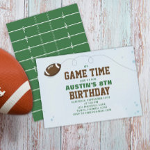 Födelsedagsfest Cute Game Time - enkel fotboll