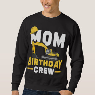 Födelsedagsfest Digger Mamma Birthday Cr Lång Ärmad Tröja