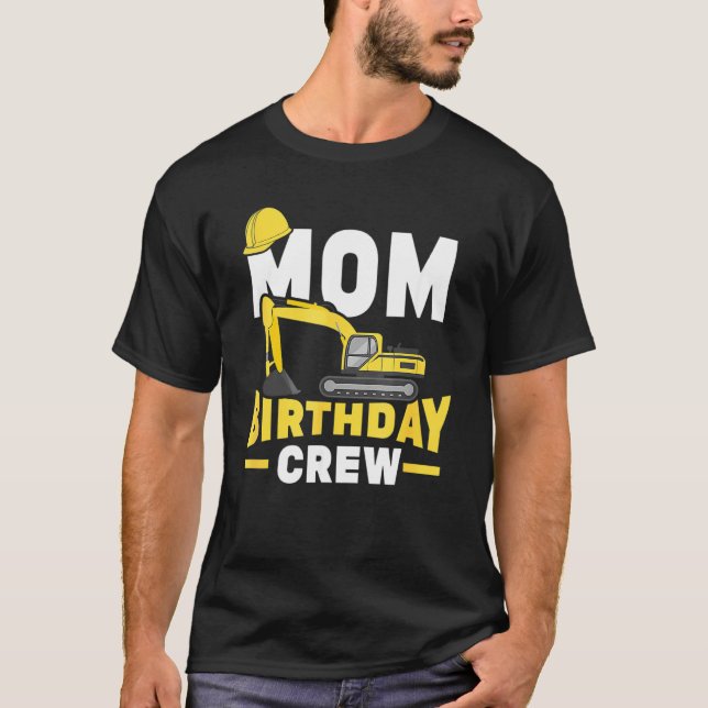 Födelsedagsfest Digger Mamma Birthday Cr T Shirt (Framsida)
