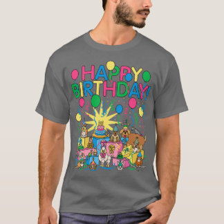 Födelsedagsfest Djur T Shirt