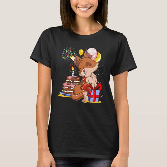 Födelsedagsfest: Djurkuterskog T Shirt (Framsida)