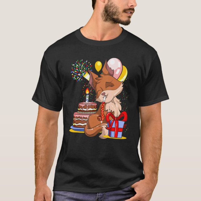 Födelsedagsfest: Djurkuterskog T Shirt (Framsida)