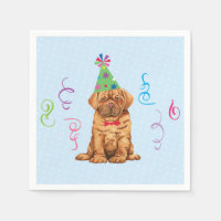 Födelsedagsfest Dogue de Bordeaux Napkins