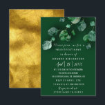 Födelsedagsfest Eukalyptus Grön Guld Skog Inbjudningar<br><div class="desc">florenceK elegant lyx eventdet går att ändra bakgrunden på första sidan</div>