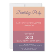 Födelsedagsfest-Fall Färgad Rand-