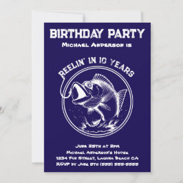 Födelsedagsfest-fisk Inbjudningar