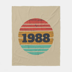 födelsedagsfest för 35e av personlig vintage fleecefilt