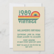 födelsedagsfest för 35e av personlig vintage