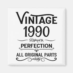 födelsedagsfest för 35e av personlig vintage magnet