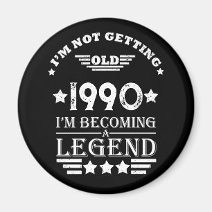 födelsedagsfest för 35e av personlig vintage magnet