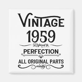 Födelsedagsfest för 65e av perogaliserad vintage magnet