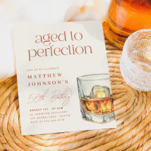 Födelsedagsfest för åldras till Perfection Whiskey