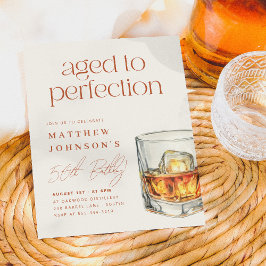 Födelsedagsfest för åldras till Perfection Whiskey