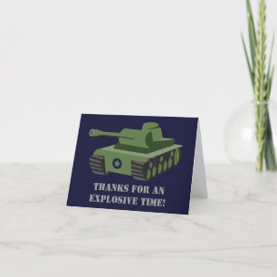 Födelsedagsfest för arméns Tank Tack Kort
