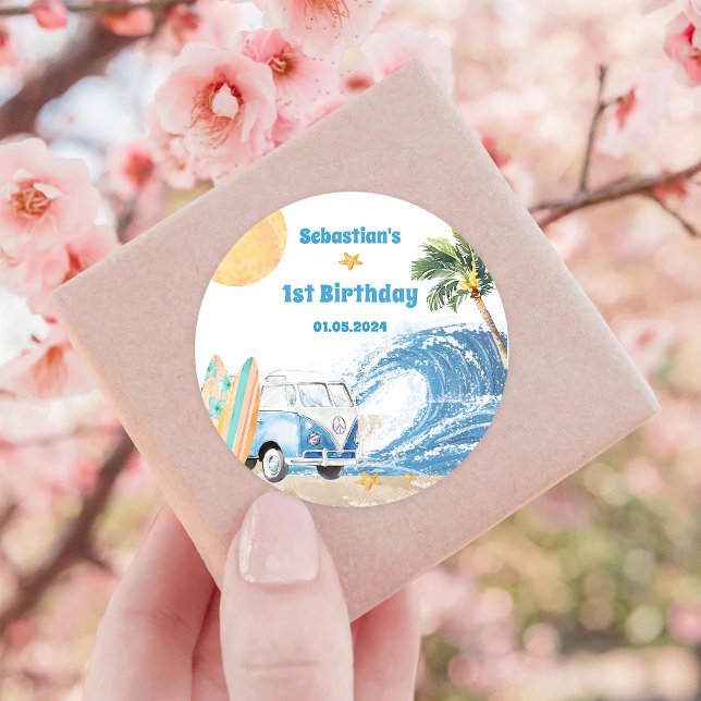 Födelsedagsfest för båge runt klistermärke (Skapare uppladdad)