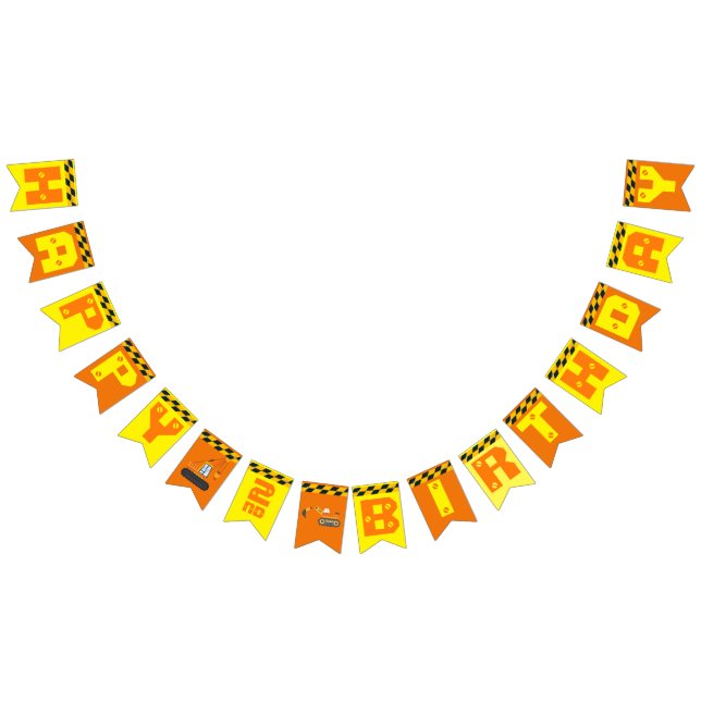 Födelsedagsfest för Barn av terminalbyggtema Vimplar (Alla)