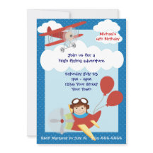 Födelsedagsfest för barnflygplan