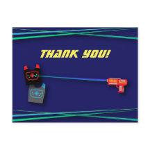 Födelsedagsfest för blå laserMärkre