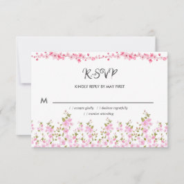 Födelsedagsfest för Blommigt av elegant OSA Kort