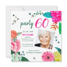 Födelsedagsfest för blommigt och frukt under somma