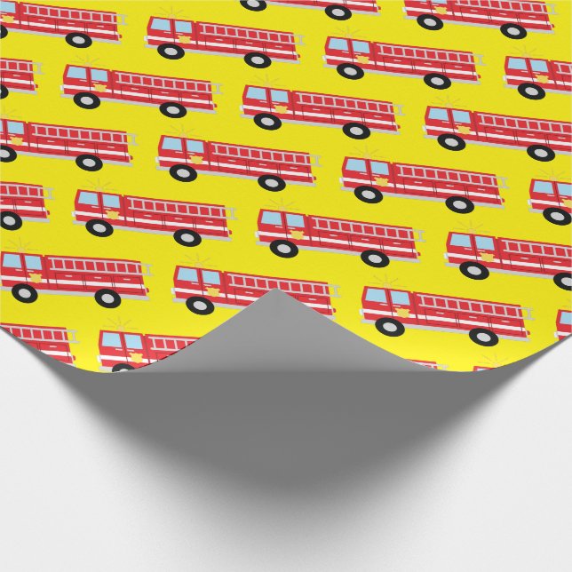 Födelsedagsfest för brandsläckning i Lastbil Pappe Presentpapper (Hörn)