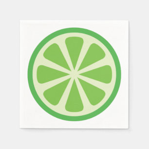 Födelsedagsfest för citrus skiva för limefrukt pappersservett