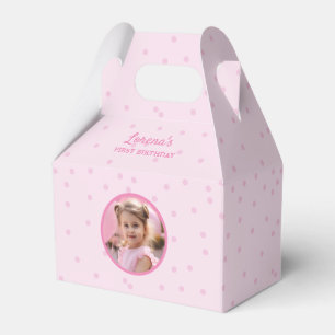 Födelsedagsfest för Cute Polka Dot Mönster Rosa  P Presentaskar