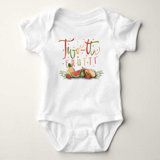 Födelsedagsfest för DRÄKT | Two-tti Frutti för Tee Shirt (Framsida)