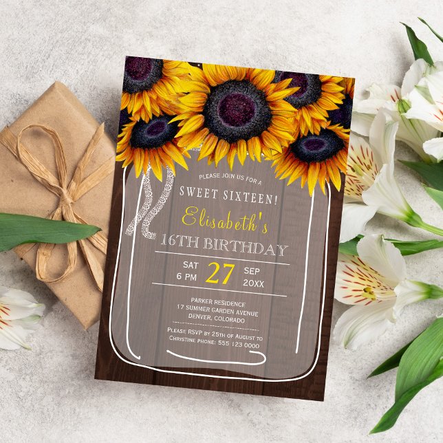 Födelsedagsfest för elegant av Rustic blommigt (Skapare uppladdad)