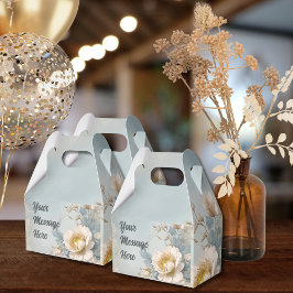 Födelsedagsfest för elegant blå Blommigt Presentaskar