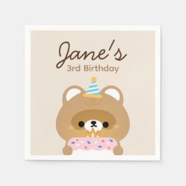 Födelsedagsfest för enkel Roligt för ljus Pappersservett
