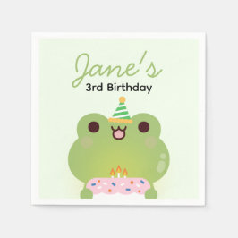 Födelsedagsfest för enkel Roligt för ljus Pappersservett