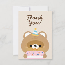 Födelsedagsfest för enkel Roligt för ljus Tack Kort