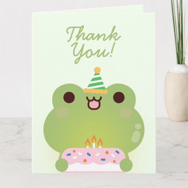 Födelsedagsfest för enkel Roligt för ljus Tack Kort (Framsida)