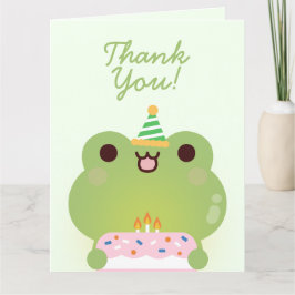 Födelsedagsfest för enkel Roligt för ljus Tack Kort