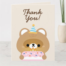 Födelsedagsfest för enkel Roligt för ljus Tack Kort