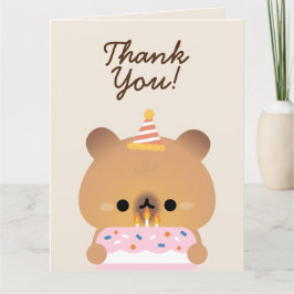 Födelsedagsfest för enkel Roligt för ljus Tack Kort