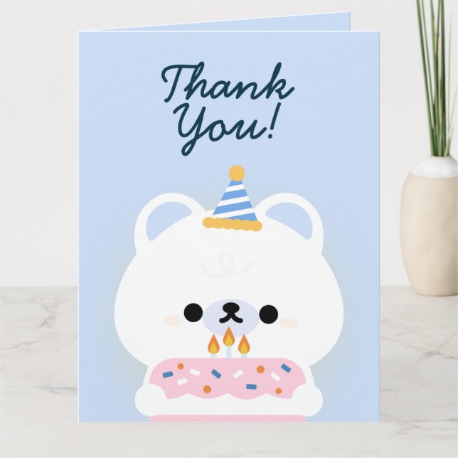 Födelsedagsfest för enkel Roligt för ljus Tack Kort (Framsida)