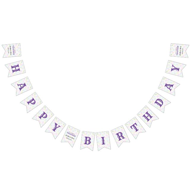 Födelsedagsfest för färgämnen för ballongen vimplar (Alla)