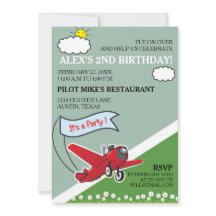 Födelsedagsfest för flygplanslandning