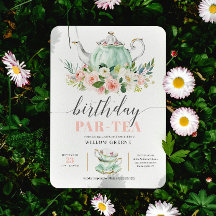 Födelsedagsfest för födelsedagspresé-tea Party Gir