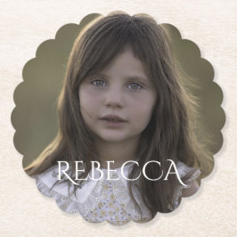 födelsedagsfest för fototjej i personlig underlägg papper