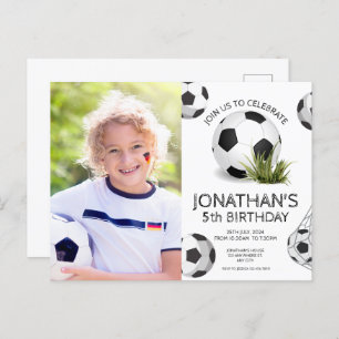 Födelsedagsfest för fotoutfoto för sportbarn vykort