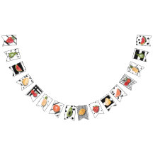 Födelsedagsfest för frukt för FLAGGABANER |