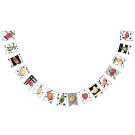 Födelsedagsfest för frukt för FLAGGABANER | Vimplar