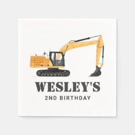 Födelsedagsfest för grävmaskiner i Fordon Pappersservett