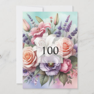 födelsedagsfest för grön blommigt, elegant för grö inbjudningar