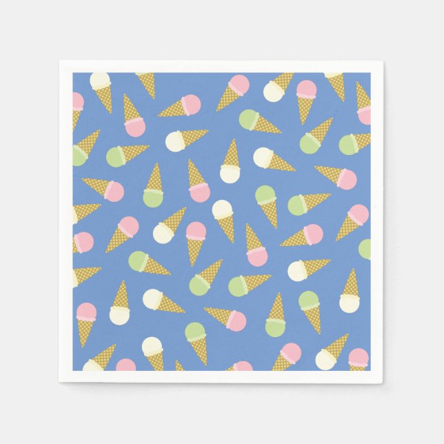 Födelsedagsfest för isgrädda Barn Pappersservett (Framsidan)