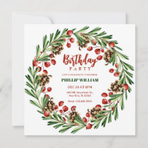 Födelsedagsfest för julkrans