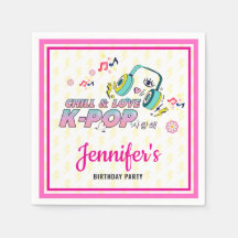 Födelsedagsfest för K-pop Music Star Koreapoptema